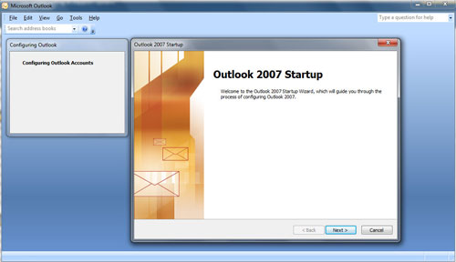 outlook startup