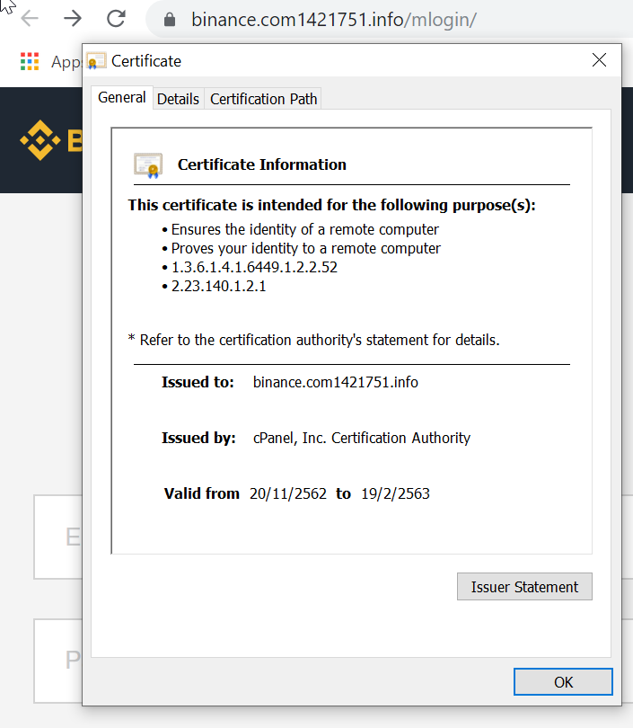 Server certificate expired. Server certificate expired