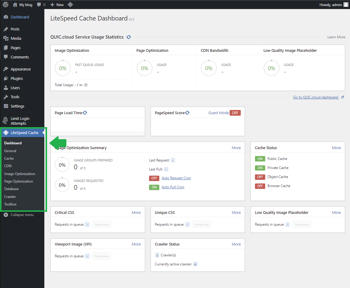 การติดตั้ง LiteSpeed Cache Plugin - HOSTNEVERDIE